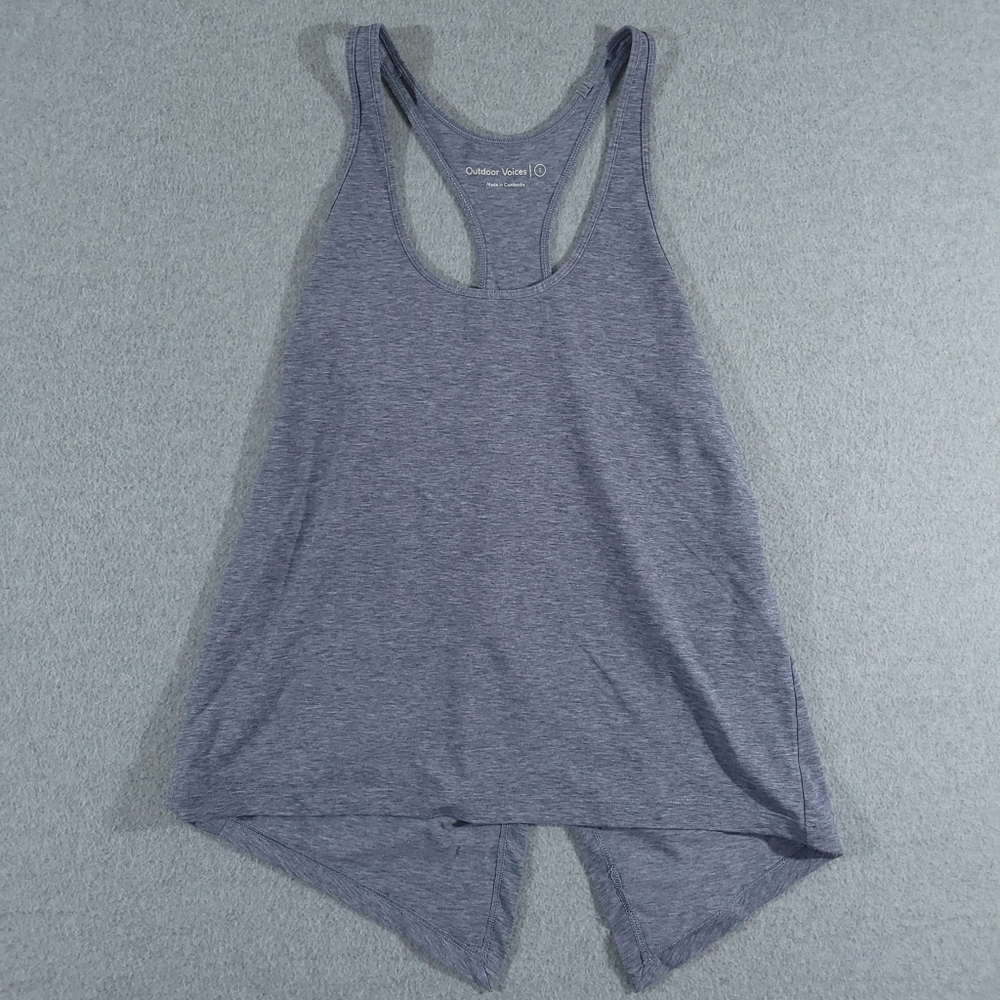 Outdoor Voices Tank Top Womens S Blue Small Racer Back